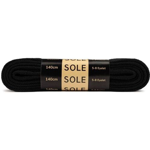 Accessori Lacci Sole 140Cm Flat Trainer Lacci Nero