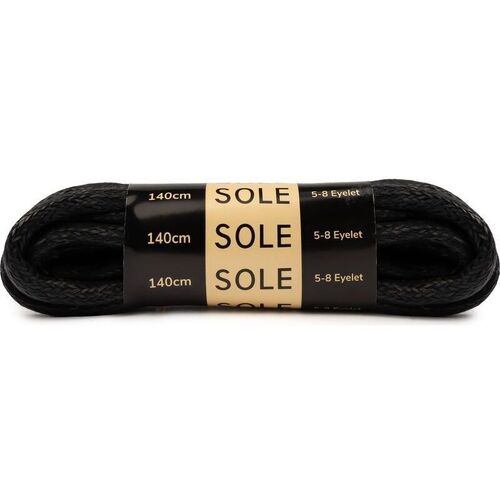 Accessori Lacci Sole 140Cm Chunky Wax Lacci Nero