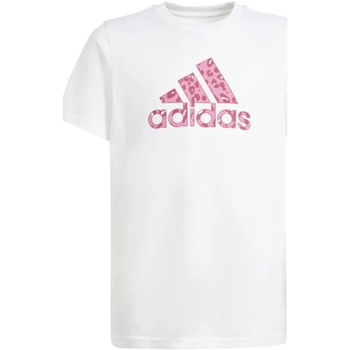 Abbigliamento Bambina T-shirt maniche corte adidas Originals IW1375 Bianco