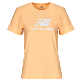 Abbigliamento Donna T-shirt maniche corte New Balance LOGO JERSEY TEE Rosa