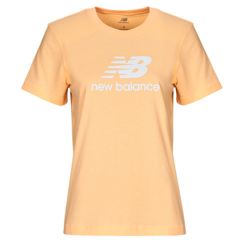 Abbigliamento Donna T-shirt maniche corte New Balance LOGO JERSEY TEE Rosa