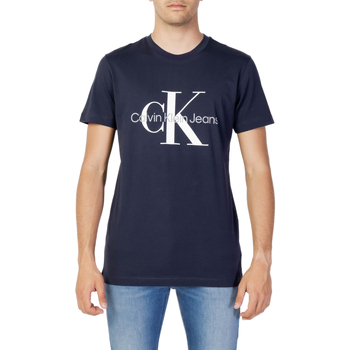 Abbigliamento Uomo Polo maniche lunghe Calvin Klein Jeans CORE MONOGRAM SLIM TEE J30J320935 Blu