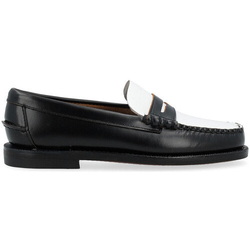 Scarpe Donna Mocassini Sebago Mocassino  Classic Dan bianco e nero Altri