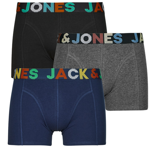 Biancheria Intima Uomo Boxer Jack & Jones JACETHAN X3 Grigio