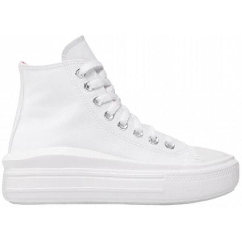 Scarpe Bambina Sneakers alte Converse 571622c_ctas_move_hi_bianco Bianco