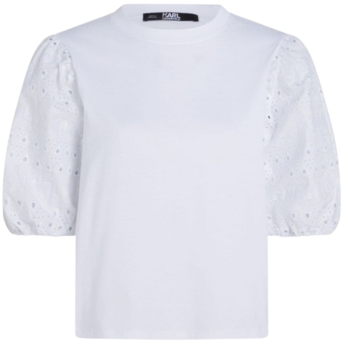 Abbigliamento Donna T-shirt maniche corte Karl Lagerfeld  Bianco