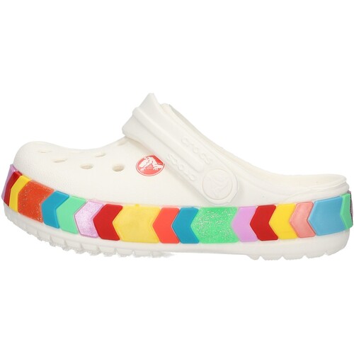 Scarpe Unisex bambino Sandali Crocs - Chevron bianco 207007-100 Bianco