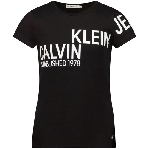 Abbigliamento Unisex bambino T-shirt & Polo Calvin Klein Jeans - T-shirt nero IG0IG01295-BEH Nero