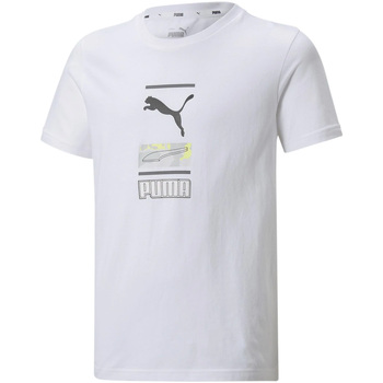 Abbigliamento Unisex bambino T-shirt & Polo Puma - T-shirt bianco 847281-02 Bianco