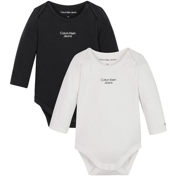 Biancheria Intima Unisex bambino Body Calvin Klein Jeans - Body bco/nero IN0IN00013-0K5 Bianco