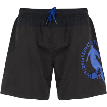 Abbigliamento Uomo Costume / Bermuda da spiaggia Bikkembergs BKK3MBM02 BLACK E CLEMATIS BLUE Bl&clb