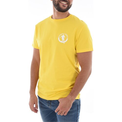 Abbigliamento Uomo T-shirt maniche corte Bikkembergs maniche corte BKK3MTS02 - Uomo Giallo