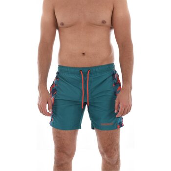 Abbigliamento Uomo Costume / Bermuda da spiaggia Bikkembergs Costumi da bagno / Asciugamani BKK3MBM09 - Uomo Verde