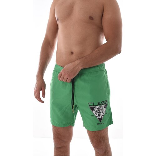 Abbigliamento Uomo Costume / Bermuda da spiaggia Roberto Cavalli Costumi da bagno / Asciugamani SXH00B SB001 - Uomo Verde