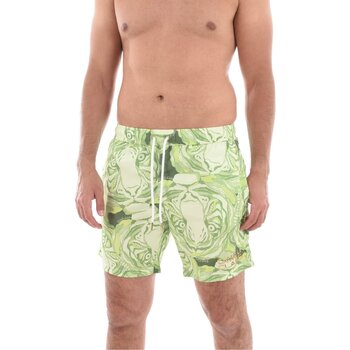 Abbigliamento Uomo Costume / Bermuda da spiaggia Roberto Cavalli Costumi da bagno / Asciugamani SXH00A 5LN01 - Uomo Verde