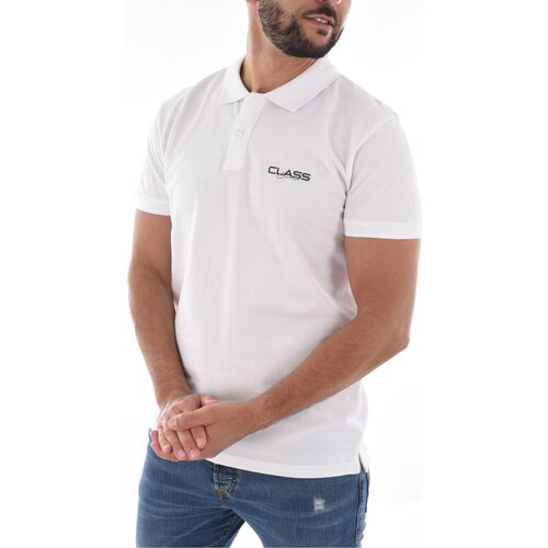 Abbigliamento Uomo Polo maniche corte Roberto Cavalli Polo a maniche corte SXT64B KB002 - Uomo Bianco