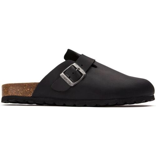 Scarpe Uomo Ciabatte Sole Nye Footbed Mule Pantofole Nero