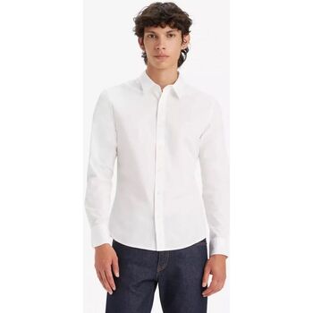 Abbigliamento Uomo Camicie maniche lunghe Levi's 86625 0038 BATTERY SHIRT-WHITE Bianco