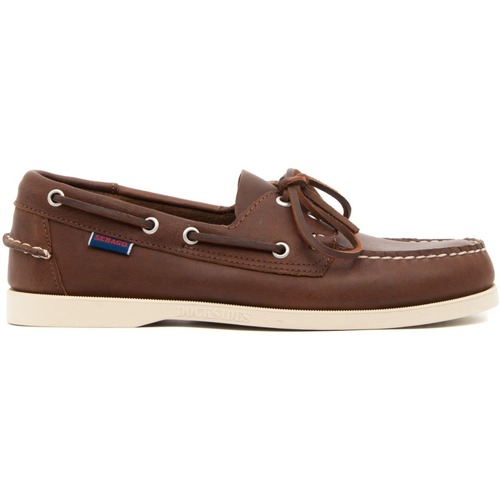 Scarpe Uomo Mocassini Sebago 7111MIW DOCKSIDES BUDU Marrone