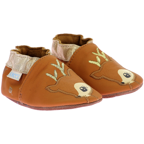 Scarpe Bambina Scarpette neonato Robeez Faonfaon Marrone