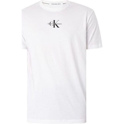 Abbigliamento Uomo T-shirt maniche corte Calvin Klein Jeans ATRMPN-46659 Bianco