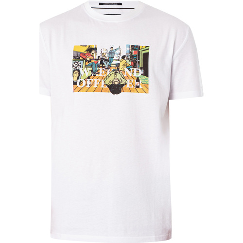 Abbigliamento Uomo T-shirt maniche corte Weekend Offender T-shirt con grafica Stratford Avenue Bianco