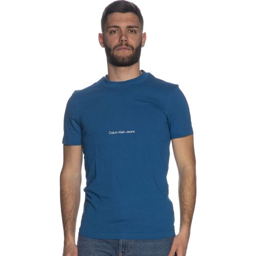 Abbigliamento Uomo T-shirt maniche corte Calvin Klein Jeans ATRMPN-46700 Blu