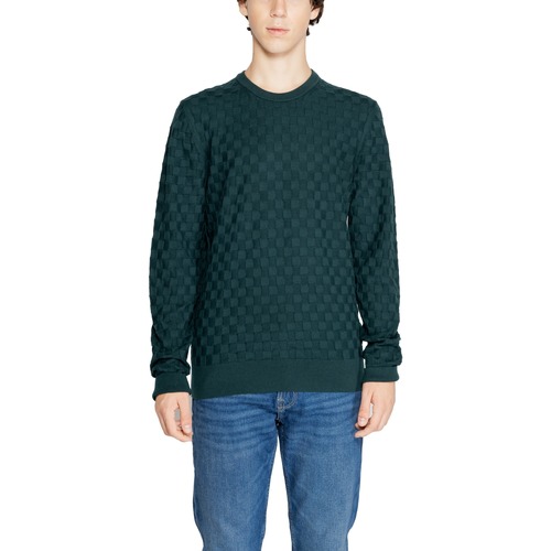 Abbigliamento Uomo Maglioni Calvin Klein Jeans BASKET WEAVE COTTON K10K113747 Verde