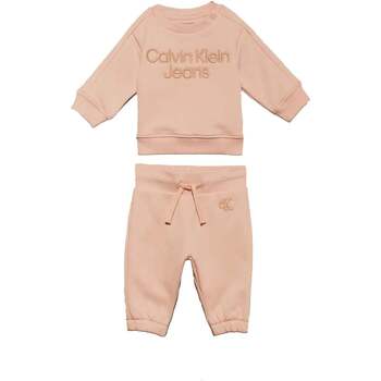 Abbigliamento Unisex bambino Tuta Calvin Klein Jeans  Pink_Sand