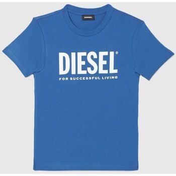 Abbigliamento Unisex bambino T-shirt & Polo Diesel 00J4P6 00YI9 TJUSTLOGO-K8II Blu