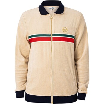 Abbigliamento Uomo Giacche sportive Sergio Tacchini Giacca da pista Spencer Velour Beige