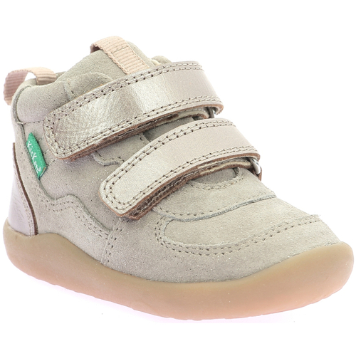 Scarpe Bambino Sneakers alte Kickers Kickfresho Beige