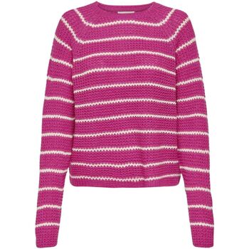 Abbigliamento Donna Maglioni JDY JDYELLEN L/S V-NECK STRIPE CARDIGAN KNT Rosa