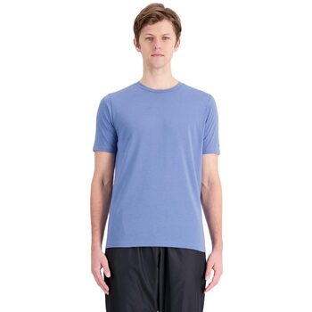 Abbigliamento Uomo T-shirt maniche corte New Balance TENACITY HEATHERTECH GRAPHIC T-SHIRT Blu