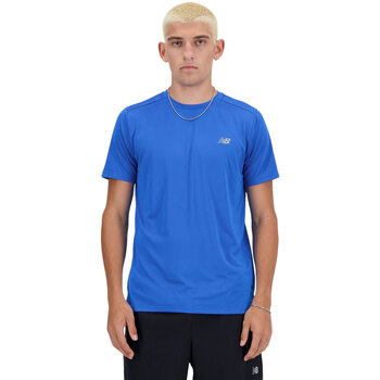 Abbigliamento Uomo T-shirt maniche corte New Balance RUN T-SHIRT Blu