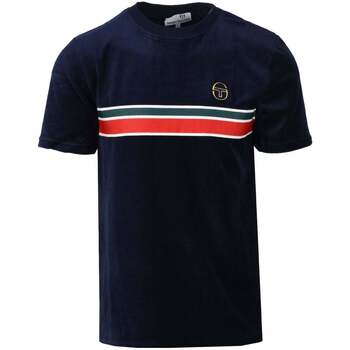 Abbigliamento Uomo T-shirt & Polo Sergio Tacchini Ayme Velour T-Shirt Maritime Blue Blu