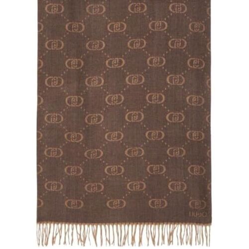 Accessori Donna Sciarpe Liu Jo JACQUARD MONOG 2F4004T0300 Marrone