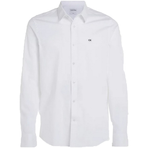 Abbigliamento Uomo Camicie maniche lunghe Calvin Klein Jeans - Camicia bianco K10K110856-YAF Bianco