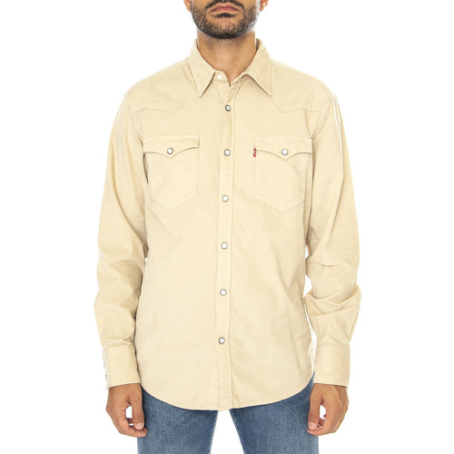 Abbigliamento Uomo Camicie maniche lunghe Levi's Barstow Western Standard Safari Tans Beige