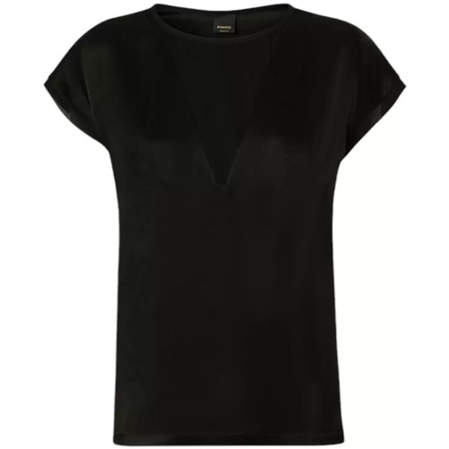 Abbigliamento Donna Camicie Pinko blusa nera in satin Nero