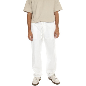 Abbigliamento Uomo Pantaloni Only & Sons  inus Loose 0007 Cot Lin Pant Noos Bright White Bianco