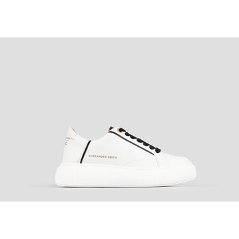 Scarpe Donna Sneakers Alexander Smith ECO-GREENWICH WOMAN WHITE BLACK Bianco