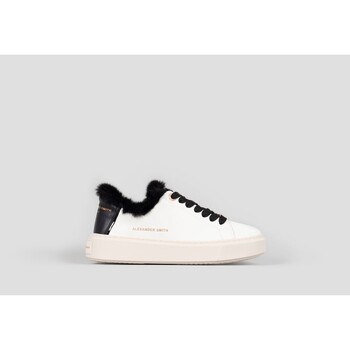 Scarpe Donna Sneakers Alexander Smith LONDON WOMAN WHITE BLACK Bianco