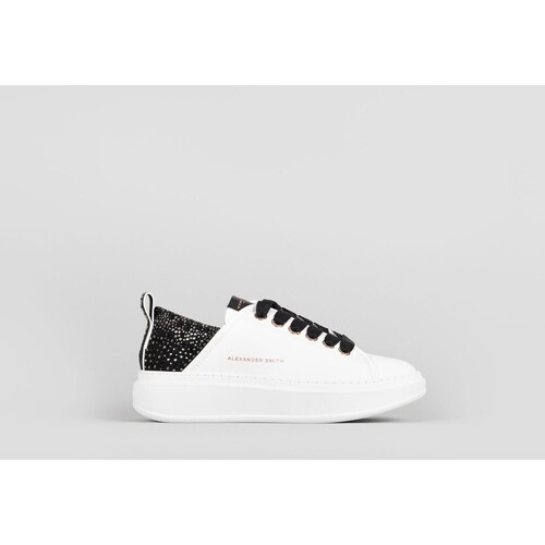 Scarpe Donna Sneakers Alexander Smith WEMBLEY WOMAN WHITE BLACK Bianco