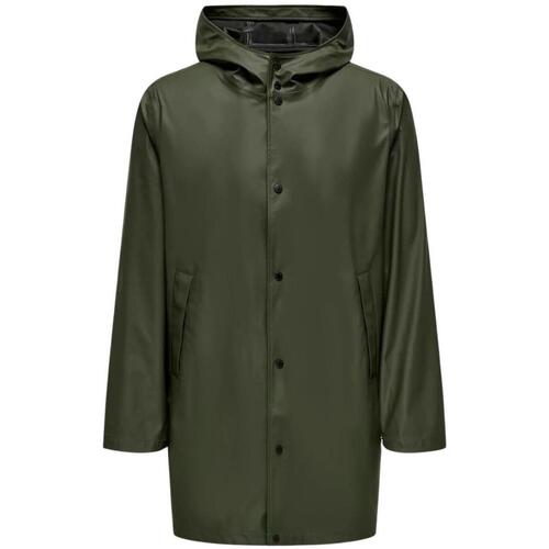 Abbigliamento Uomo Cappotti Only & Sons   Verde