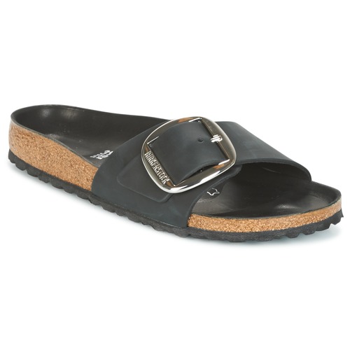 Scarpe Donna Ciabatte Birkenstock MADRID BIG BUCKLE Nero / Mat