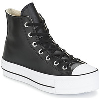 Scarpe Donna Sneakers alte Converse CHUCK TAYLOR ALL STAR LIFT CLEAN LEATHER HI Nero