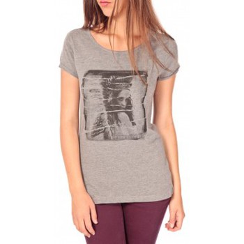 Abbigliamento Donna T-shirt maniche corte Tom Tailor T-shirt With Print Gris Grigio