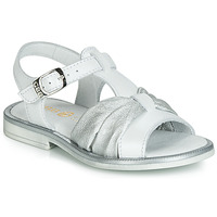 Scarpe Bambina Sandali GBB MESSENA Bianco / Argento