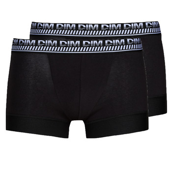 Underwear Men Boxer shorts DIM 3D FLEX STAY & FIT X 2 Black